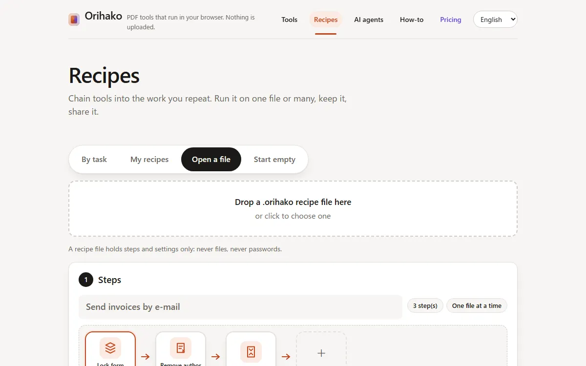 The place to drop a recipe file